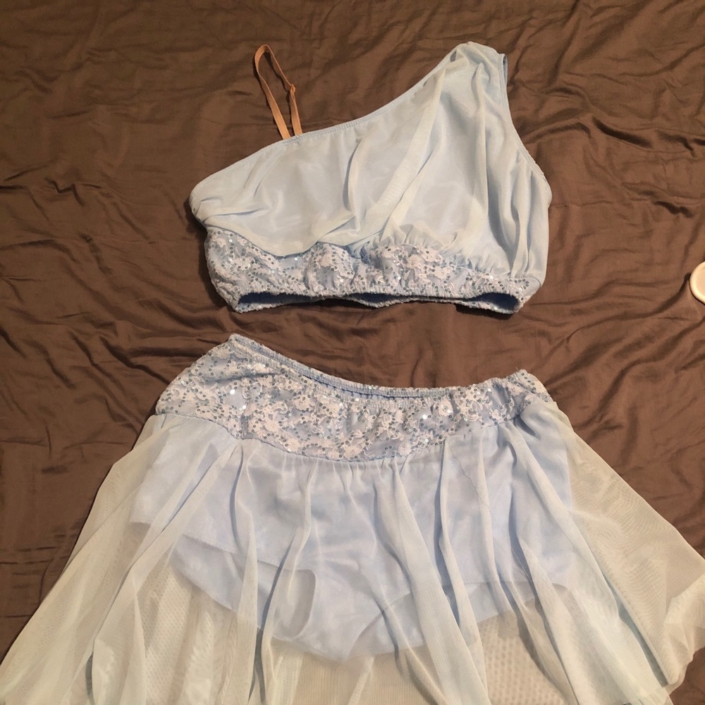 Light blue dance costume